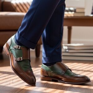 Undandy “48 Rep Butler” Double Monk Strap Shoes – Men’s Size 11 / EU 44